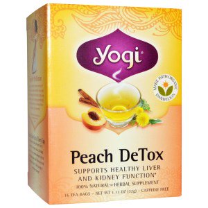 Vitaminz Yogi Tea Peach Detox Caffeine Free 16 Tea Bags 1 12 Oz 32 G